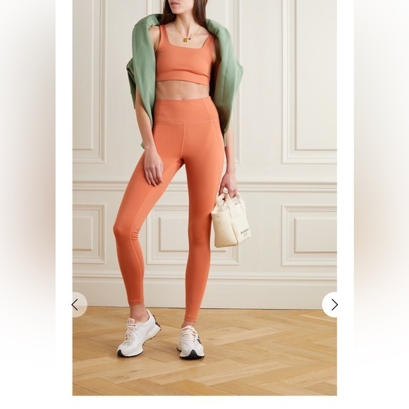 girlfriend collective Pants - Girlfriend Collective Compressive Stretch Leggings Coral Pink Small
